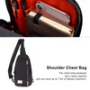 GOLDEN WOLF Chest Sling Bag Adjustable Shoulder Strap Waterproof Messenger