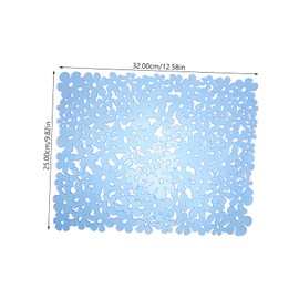 OATIPHO Dish Drying Mat Non Slip PVC Kitchen Sink Mat for Countertop Drying Multi Use Kitchen Decor Prevents Movement Easy to Store for Dishware Cups and Bottles