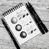 Uni Pin Fineliner Drawing Pen - Black, Dark Grey, Light
