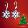 Snowflake Earrings for Women Sterling Silver Winter Snow Flower Leverback