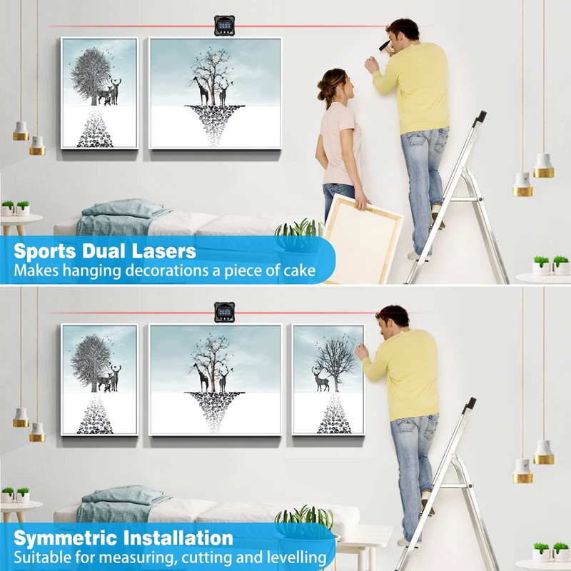 Digital Angle Finder with Electronic Laser - 4-side Strong Magnetic