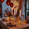 SoulBay 10pcs Flameless Rechargeable Taper Candles, Bright Realistic Flickering LED