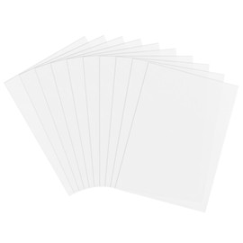 10Pcs Mylar Stencil Sheets, A4 Flexible Blank Templates PET Plastic Square Transparent Stencil Paper for DIY Stencil Cutting, Making Stencils Crafting