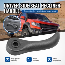 GZYF 1 pcs Car Seat Back Recliner Adjustment Handle Driver Side Front Seat Recliner Handle for Chevy Colorado 2004-2012, 2004-2012 GMC Canyon, for 2006-2010 for Hummer H3,Replaces 89041697, Black