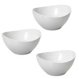 omada Design Set of 3 Bowls for the Kitchen, 1.5 Litre, Salad Bowl, Coloured Plastic, Shatterproof Container, Trendy Line