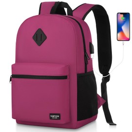 Yamtion Women's Backpack, Laptop School Backpack, Girls’ School Bag with 15.6 Inch Laptop Compartment for University, School