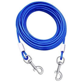Correa para Perros, Correa de Acero,Correa para Perro de Alta,Perfecta para Perros Grandes Medianas y Pequeñas,1.8m/3m (Azul, 1.8m)