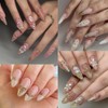3 Sheets Bow Nail Stickers for Nail Art, 3D Self-Adhesive