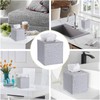 BTSKY Square PU Leather Tissue Box Cover - Stylish Cube