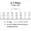 RAYSON Double Loop Binding Wire Spines, 3/8 Inch, 2:1 Pitch