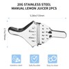 2-Pack Stainless Steel Lemon Lime Squeezer Citrus Juicer Manual Lemon
