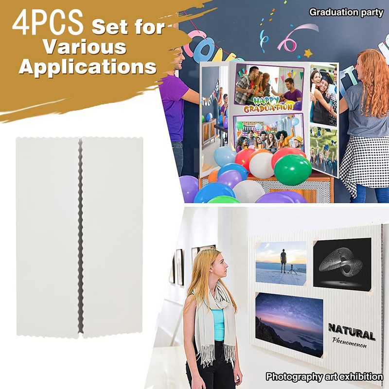 Tri-fold Presentation School Project Display Board,Foldable Poster Board 56 x