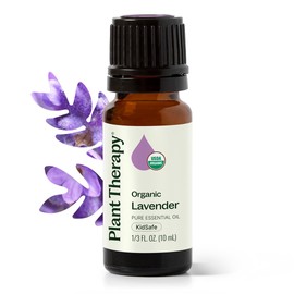 Plant Therapy | Aceite Esencial de Lavanda Orgánico | 10 ml | 100% Puro | Sin Diluir | Certificación Orgánica | Sin Aditivos