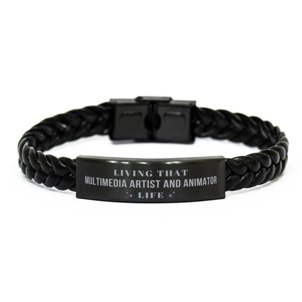 Multimedia Artist and Animator Braided Bracelet Multimedia Artist and Animator
