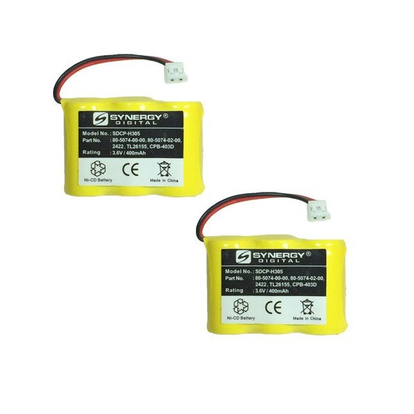 Rayovac RAY3 Cordless Phone Battery Combo-Pack Includes: 2 x SDCP-H305