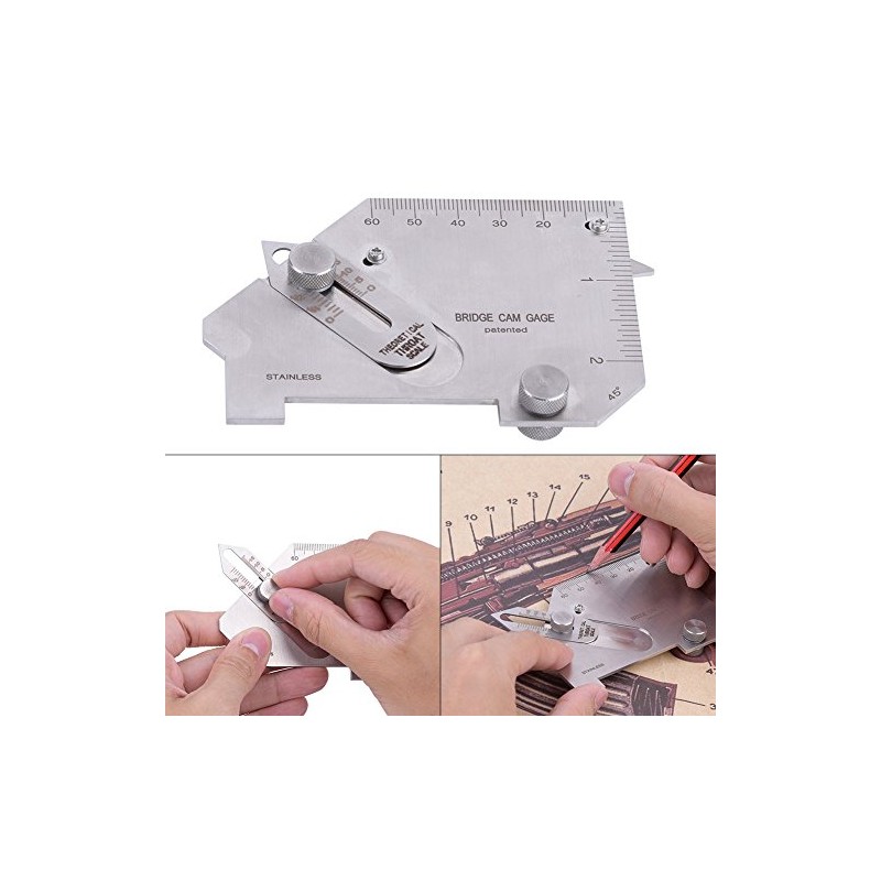 Weld Gauge MG-8B Stainless Steel Welded Surface Welding Gauge