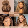 MOMOSHERO 360 Wig Human Hair Full Lace Deep Wave Honey