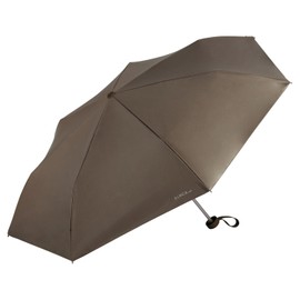 Wpc. SI001-912-102 Parasol SiNCA MINI 53 Brown Folding Umbrella, 20.9 inches (53 cm), Women's, Men's, For Both Rain and Shine, Light Blocking, 100% UV Protection, Simple, Plain, Adult, Basic, Elegant, Sustainable, Eco-friendly, Windproof 39.1 ft (15 m/s)