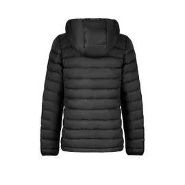 Orolay Women's Packable Down Jacket Hooded Ultra Light Weight Short Puffer Coat with Pockets Black L