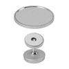 Coffee Maker Magnetic Mirror with 360° Rotating Base Aluminum Alloy