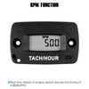 Taikemeti RPM Tachometer, Hour Meter, Waterproof Index IP67, Suitable for