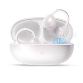 Muzen Open Ear Headphones, Trickle 4g Lightweight Wireless Bluetooth 5.4 Clip On Earbuds with 38H Playtimes, Fit Comfort Sport Ear Clip Earbuds, Hi-Fi Earphones for Fintness Running Workout