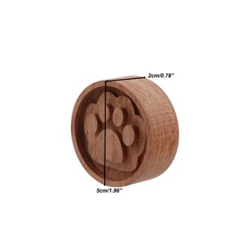 FarBoat 2Pcs Wood Round Cat Claw Car Essential Oil Diffuser Wooden Aromatherapy Round Essential Oils Diffuser Set for Home Office Bedroom Car(Rosewood)