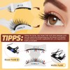 QUEWEL Magnetic Eyelashes, No Glue Needed, 4 Pairs, Natural Look