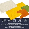 WohnDirect bath mat, bathroom rug, can be combined into a