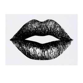 'Kiss Mark' Temporary Tattoo - Water Resistant, Skin-Safe, Non-Toxic Transfer (TO00083643)