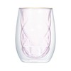 Francfranc Franc Diamond Double Wall Glass, Pink
