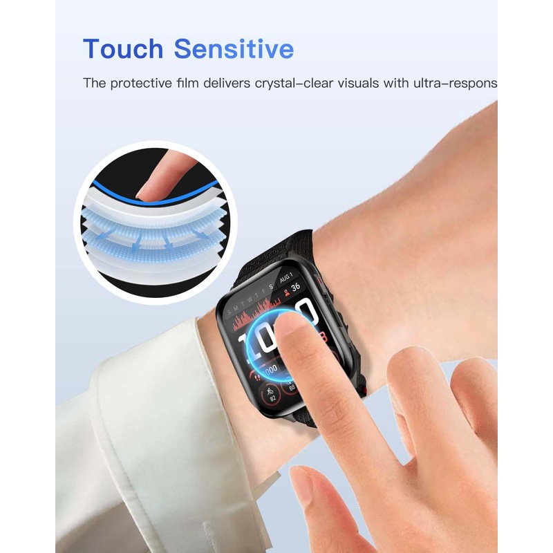 2 Pack Screen Protector for Garmin Venu X1,3D Full Screen