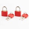 STATUS Travel Brass Padlock | Plastic Coated Key Padlock Pack