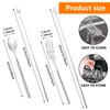 Nogeqi 2 x telescopic fork, extendable fork spoon, long telescopic