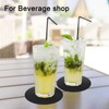 Disposable Paper Bar Coasters 400 Pcs Black 4 Inch Coasters
