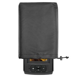 Fish Finder Cover Compatible with Lowrance,Humminbird,Garmin 3" to 4" Screen Models Drawstring Water Resistant Depth Finder Cover for Fishing Graph（Black）