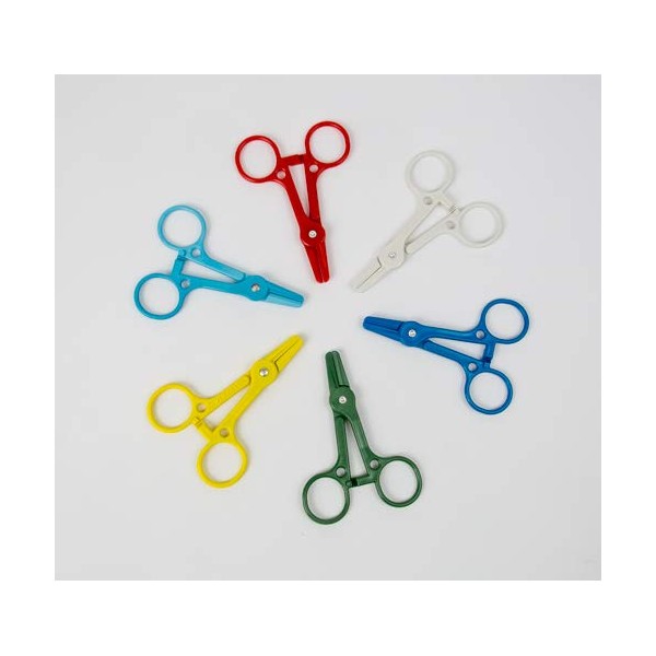 TUBING CLAMP, MULTI COLOR, BAG OF 10, MADE IN USA OC10-M EACH 10-PACK INCLUDES:2 RED, 2 BLUE, 2 WHITE, 2 YELLOW + 2 GREEN