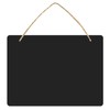 NOELAMOUR Chalkboard Black Board Wall Hanging Double Sided Sign Sign