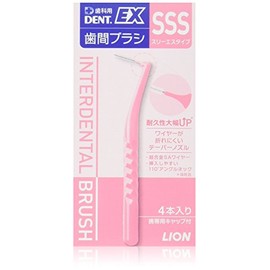 LION Dent EX Interdental Brush SSS (LION DENT. EX Interdental Brush), 10 Boxes, Set of 40