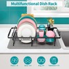 Urackify Expandable in Sink Dish Drying Rack - Adjustable Dish