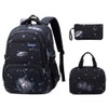 Primary and Secondary School Students Backpack Waterproof Schoolbag with Lunch