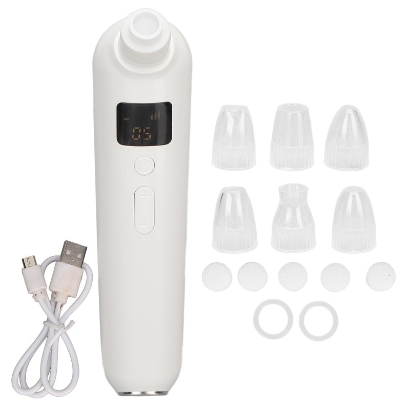 Electric Blackhead Remover USB Rechargeable Hot Compress LED Screen 5