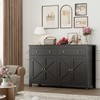 FOTOSOK Sideboard Buffet Cabinet with Storage, 55.1" Large Buffet Cabinet