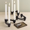 Design Ideas Eos Candleholders, Set of Five Cast Aluminum Modular