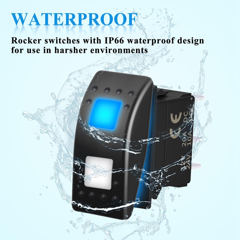 3 Way Maintained Rocker Switch 7Pin ON-Off-ON Rocker Switch Button