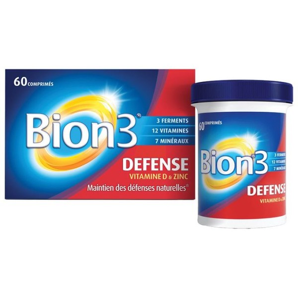 Bion 3 Défense Vitamines D & Zinc, 60 tablets