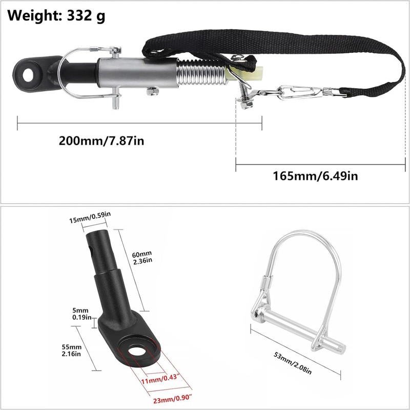 Bicycle Trailer Coupling Adapter, ZTMAKYLH Universal Bicycle Towing Hitch with