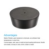 sourcing map Tapered Rubber Cap with Hole 75 mm to