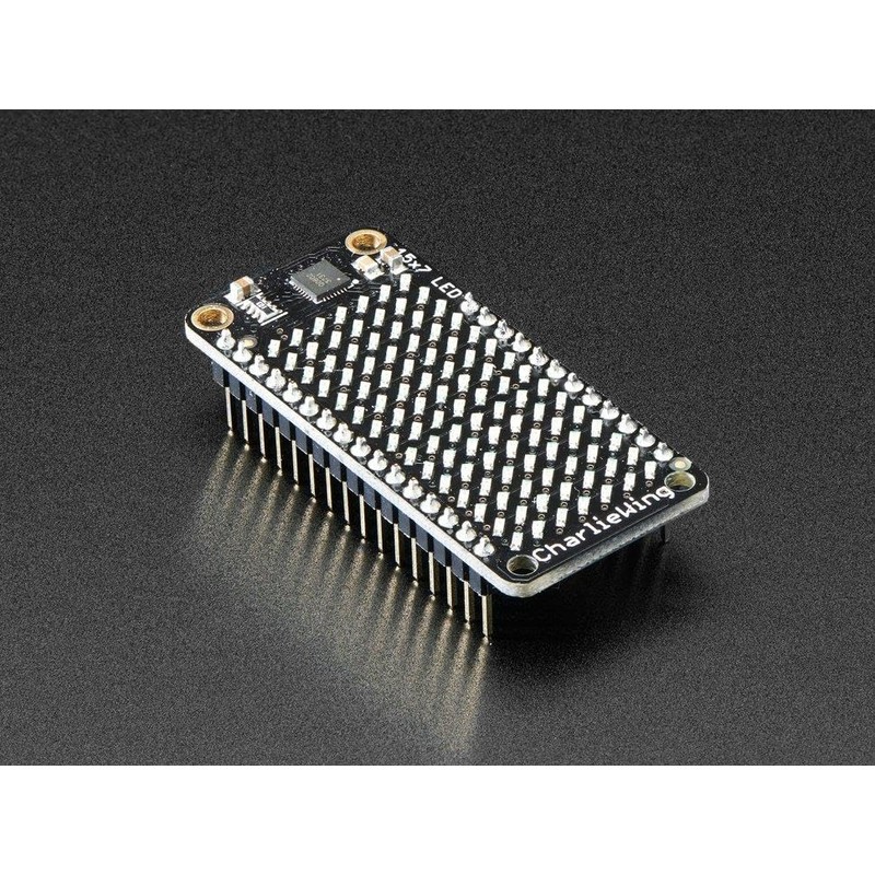 Adafruit 15x7 CharliePlex LED Matrix Display FeatherWing Yellow