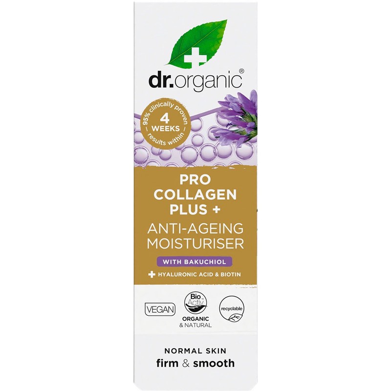 DR ORGANIC Pro Collagen Plus+ Anti-Ageing Moisturiser Bakuchiol 50ml